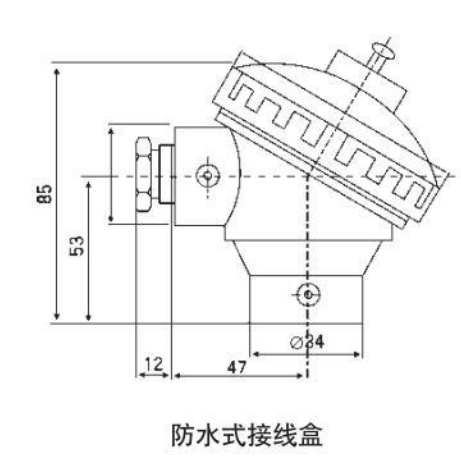 防腐熱電偶防水式接線(xiàn)盒圖